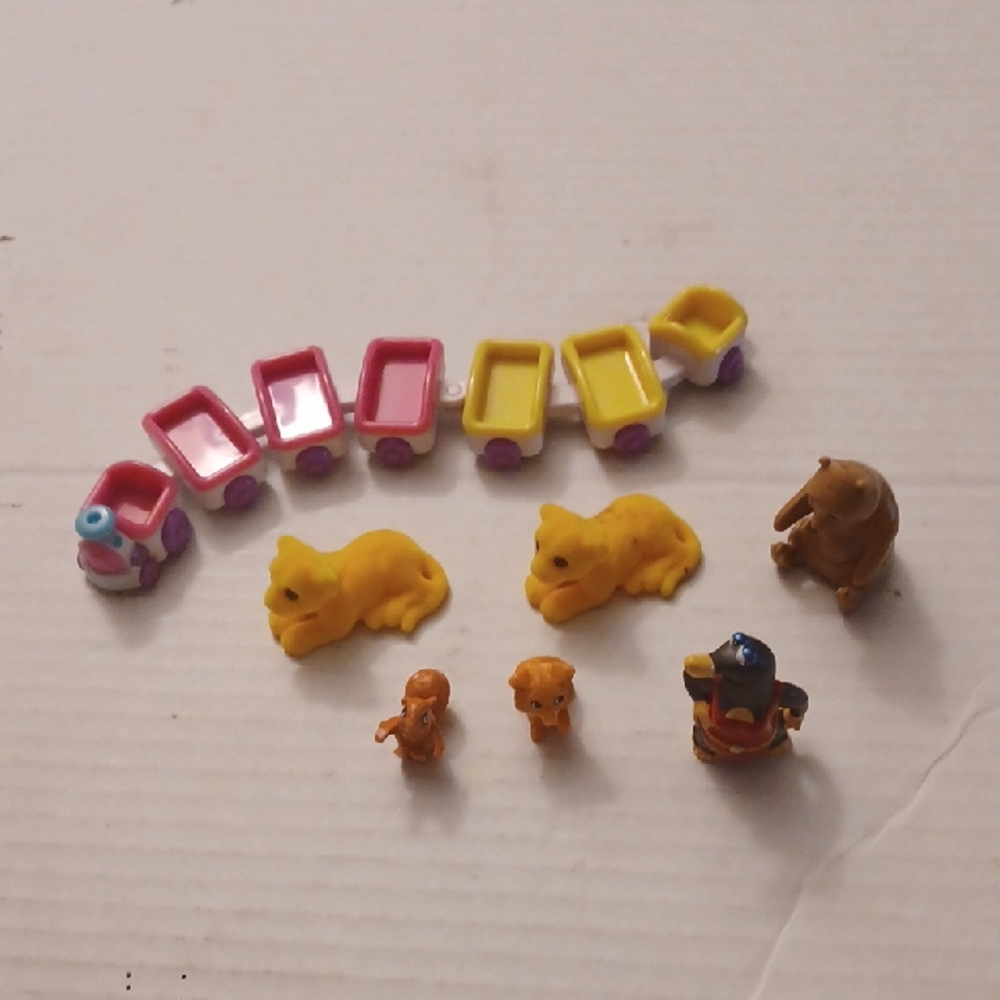 4/$30 Mini Colorful Animal & Train Toy Set